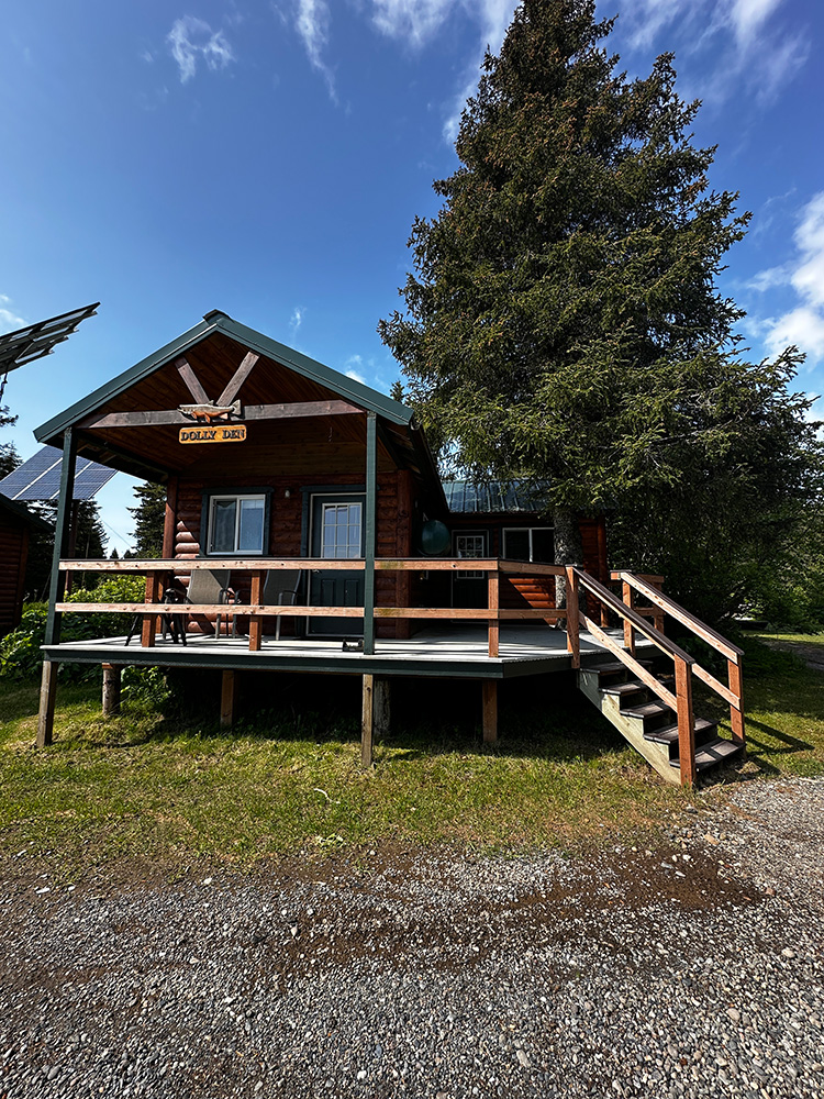 Private guest cabins at Silver Salmon Creek Lodge on the Cook Inlet coast inside Lake Clark National Park &mdash; Alaska bear photography workshop spring accommodation June